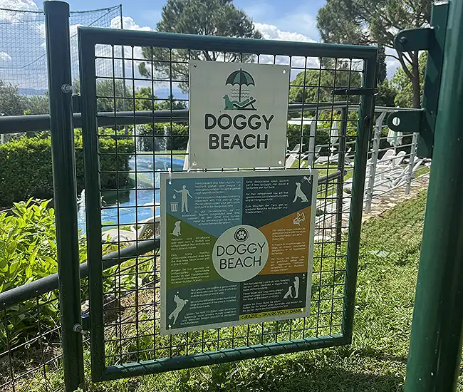 spiaggia attrezzata per cani camping la rocca